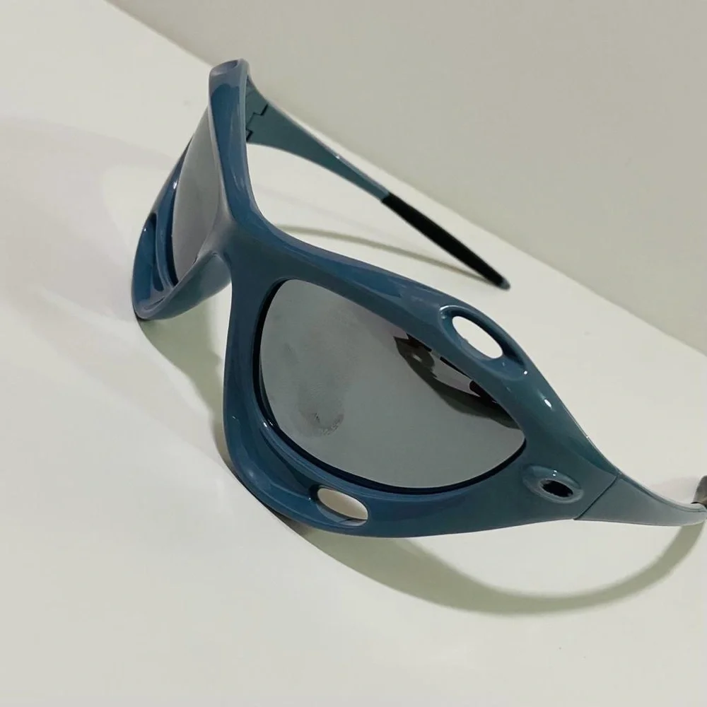 Steampunk chunky futuristic racing sunglasses